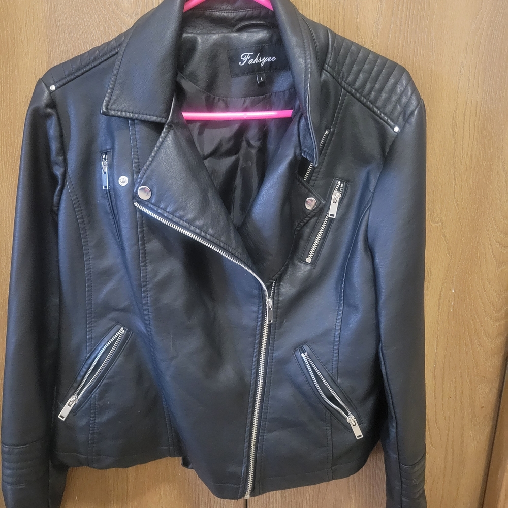 Women's Black Leather Jacket